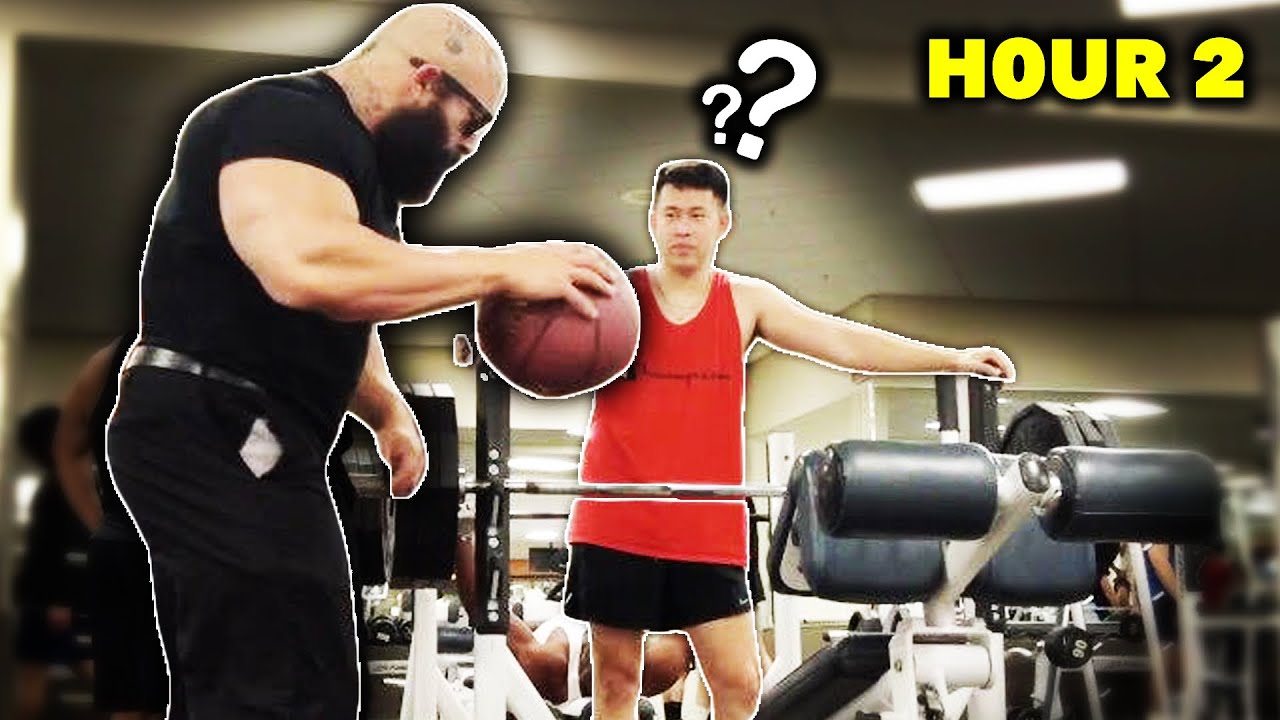 ASKING FOR A SPOT, THEN NEVER GOING - GYM PRANK (Who Can Last Longest ...