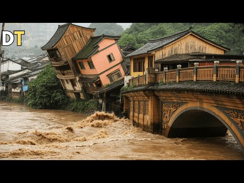 Yunnan,China in Ruins! Severe Flooding And Landslides Destroy Dulongjiang!