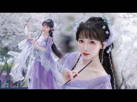 【紫嘉儿】Jay Chou周杰伦《红颜如霜》樱花仙子歌舞双绝！