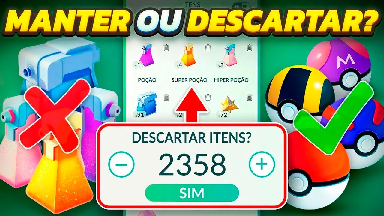 GUIA: Como Limpar sua Bolsa de Itens do Jeito Certo em 2026! Quais os Melhores Itens (Pokemon GO)