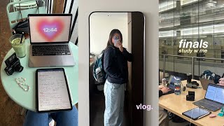 STUDY VLOG | med school finals week - year 2 🎧⚕️