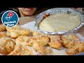 ASMR EATING Domino's PIZZA CAR MUKBANG CHEESE DIP , CHEESY PASTA CHICKEN WING REAL SOUND TWILIGHT