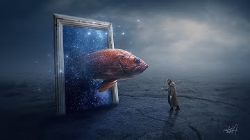 Fantasy Fish Out Of Frame Photo Manipulation Photoshop Tutorial