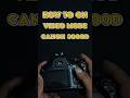 HOW TO ON VIDEO MODE IN CANON 3000D | Beginner's Guide.