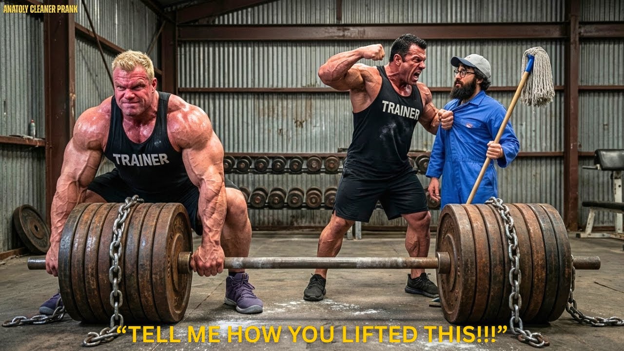 Бодибилдеры смеялись до тех пор, пока Анатолий не поднял свою 32-килограммовую швабру… Тогда они ...