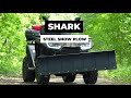 Shark snow plow steel with quick universal adapter