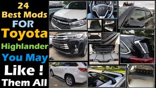 Toyota Highlander Accessories MODS Bull Bar|Side Step Rails|Floor Mats|Trailer Hitch Best 24 Amazon