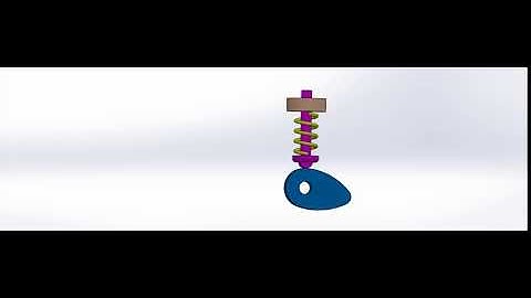 Cam-follower Mechanism using SOLIDWORKS|MATLAB/SIMMECHANICS model to analyze the motion behavior