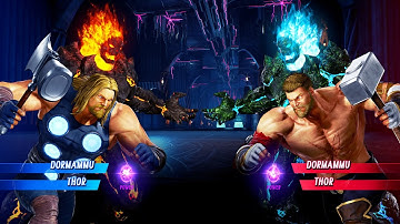 Dormammu & Thor vs Dormammu & Thor (Very Hard) - Marvel vs Capcom | 4K UHD Gameplay