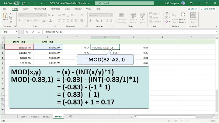 How to Calculate Elapsed Time in Excel - Office 365