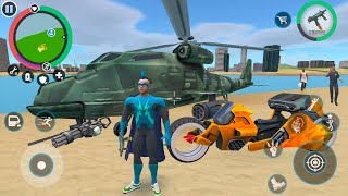 Energy Joe Open City Military Fighter Helicopter and Futuristic Bike Simulator - Android Gameplay. screenshot 1