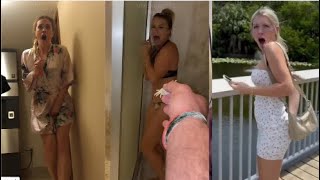 Hilarious Scare cam Funny Pranks Reaction TikTok compilation #funnyvideo