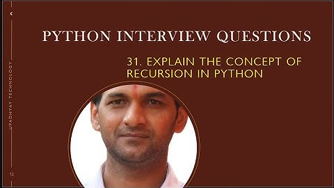 Explain the concept of recursion in Python | Python Interview Questions