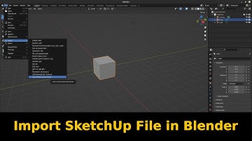 Import SketchUp File in Blender (For Linux & Windows)