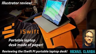 ISwift PI portable laptop desk review by an illustrator