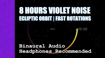 8 Hours Violet Noise | Ecliptic Orbit | Fast Rotations | Orbit Noise Series