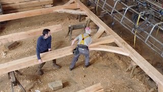 Timber Framed Barn Part 9 Wall Frames Complete by Kris Harbour Natural Building 351,580 views 1 year ago 32 minutes