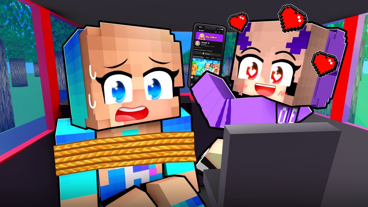 Moje kamarádka MĚ UNESLA v Minecraftu! 🤐🔪