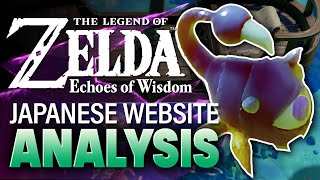 Zelda: Echoes of Wisdom – Japanese Website Analysis