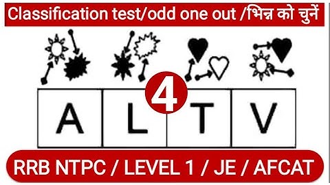 Classificatio Reasoning test | Non Verbal Reasoning| #railway_group_D | @WifistudyPlus Short Tricks