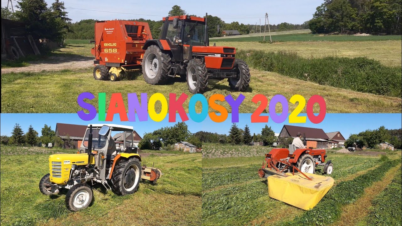 Sianokosy 2020/Case 956xl&New Holland658/Ursus c-360 & Rotacyjna / Zetor Major 3011 #KozieLaski