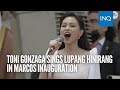 Toni Gonzaga Sings Lupang Hinirang In Marcos Inauguration