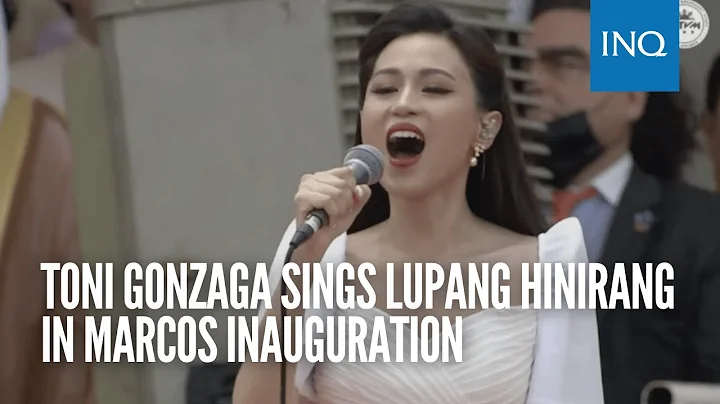 Toni Gonzaga sings Lupang Hinirang in Marcos inauguration - DayDayNews