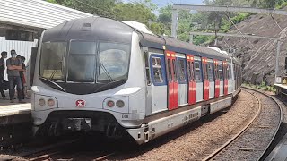[柴頭北上後] 港鐵東鐵線MLR train E6/E68不載客駛經大學站二台