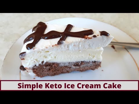 Simple Keto Ice Cream Cake (Nut Free And Gluten Free)