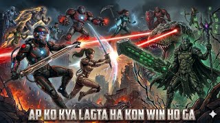 #Action#fight# VillianVsHero ai part#1😱😱koi jeeta ga 