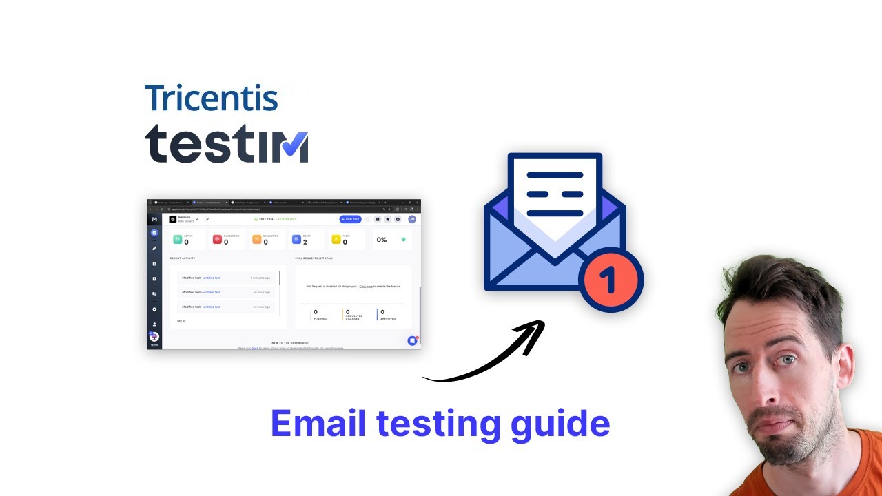 Tricentis Testim QA testing guide - how to read email in tests? - YouTube