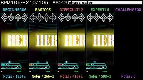 DDR / chaos eater - SINGLE (DanceDanceRevolution 2014)