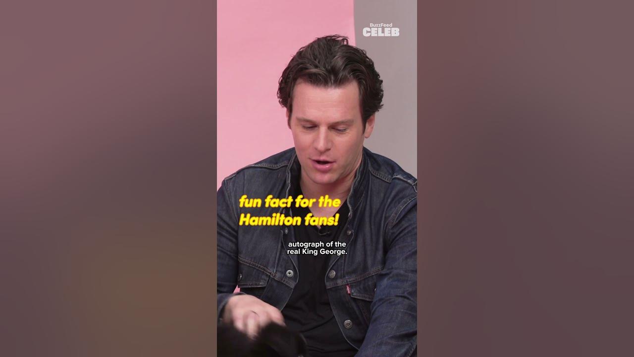 Joanthan Groff just casually saying that he has a autograph of the real King George. Joanthan Groff just casually saying that he has a autograph of the real King George.