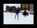 Одновременный одношажный ход. Техника катания на беговых лыжах.