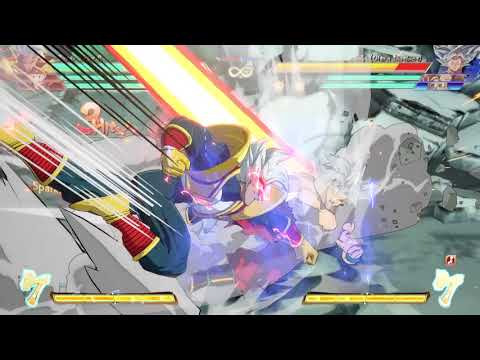DBFZ S3 Baby Vegeta spark tornado ki blast loop 164 hits ft Videl & SSJ Goku assist