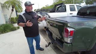 Roll-n-Lock A Series & Cargo Mgr with N-Fab steps on Toyota Tacoma review by C&H Auto Accessories