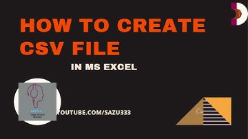How to Create CSV File in Excel, 2021| How to Get CSV File in Excel (Bangla), 2021 |