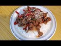 Asian-style fried beef in just 15 minutes.