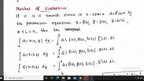 Calicut University - Sem 3 - Complimentary Mathematics - Line Integrals in Space - Part 1
