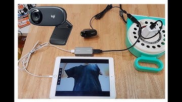 UVC USB Webcam to iOS lightning  wire converter on iPhone iPad