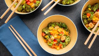 Crispy Baked Chili Lime Tofu Bowl Recipe