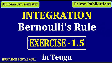 Diploma maths3 Integration Exercise 1.5 Bernoulli