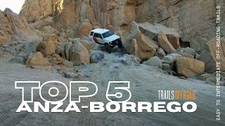 Top 5 OffRoad Trails in AnzaBorrego State Park, California in 4K UHD