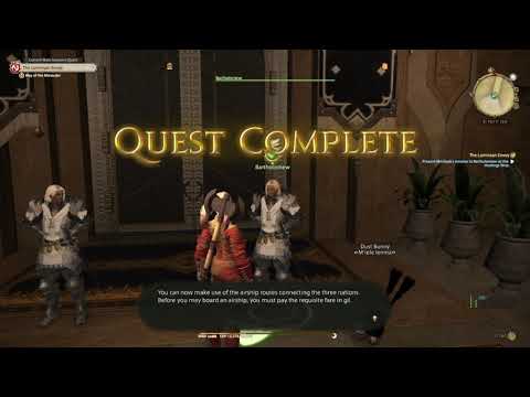 FFXIV A Realm Reborn - How To Unlock Airship Pass, Wind Up Airship, Minion Guide - The Envoy - Guide