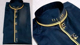 New Black Colour Kurta Design- How To Make Gents Kurta Design 2019 Step By Step Kingsman Tailor