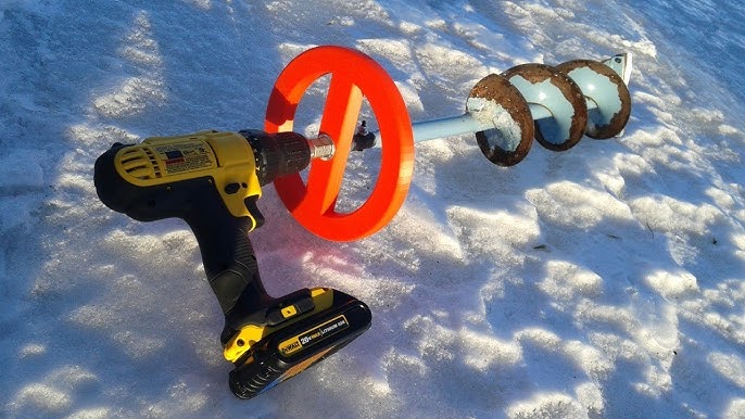 How To Make A Power Ice Auger For Under 30 Bucks!!!! 