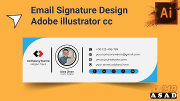 Email Signature Design Bangla Video Tutorial Adobe illustrator cc