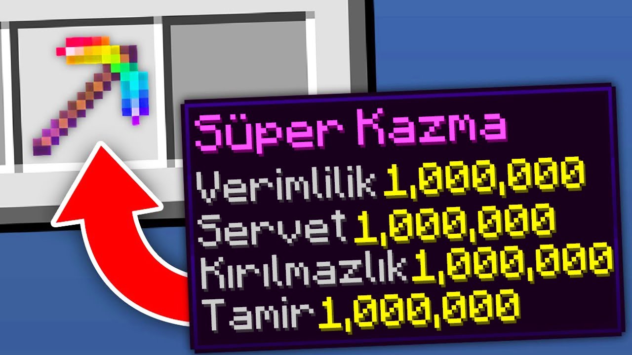 Minecraft ama 1,000,000 LEVELLİ BÜYÜLER YAPABİLİYORUM!
