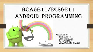 ANDROID PROGRAMMING-PART12