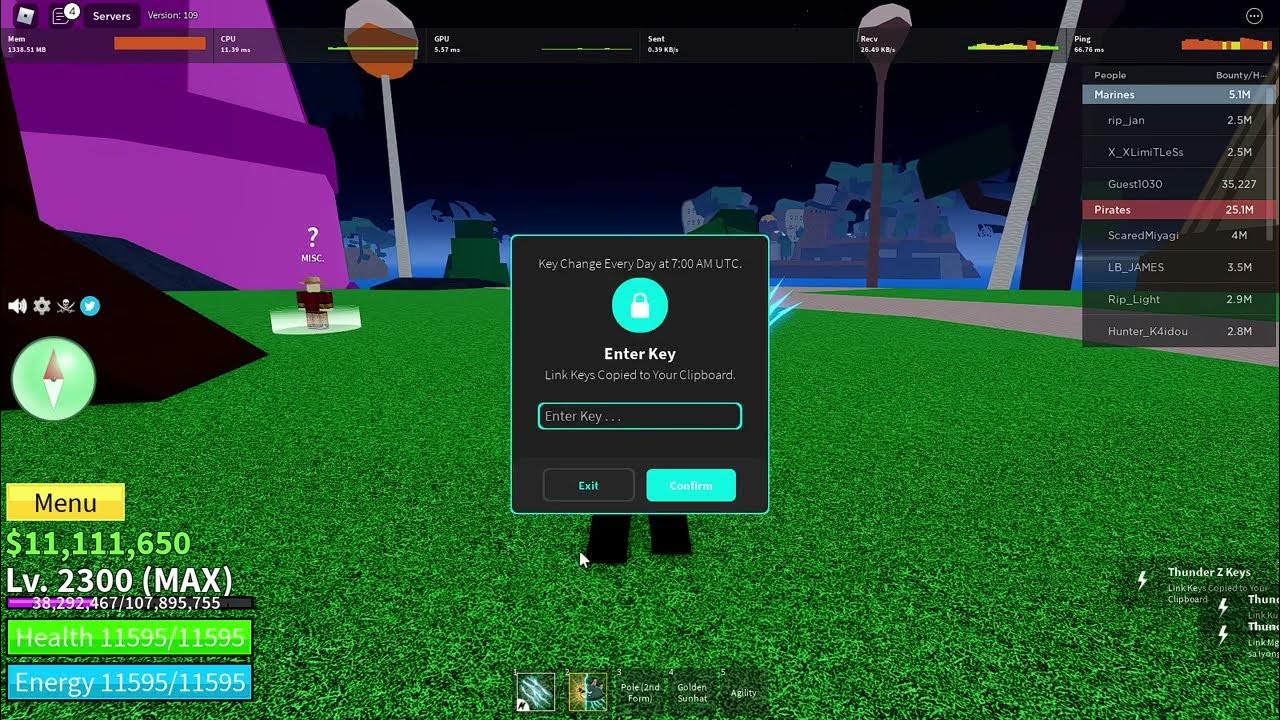 HOW TO GET KEY THUNDER Z ( NEWEST ) , BLOX FRUIT OP SCRIPT YouTube